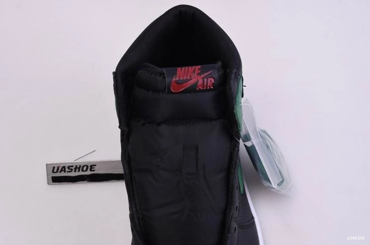 Reps Pine 555088-030  1 Jordan Green High Retro Black 0510